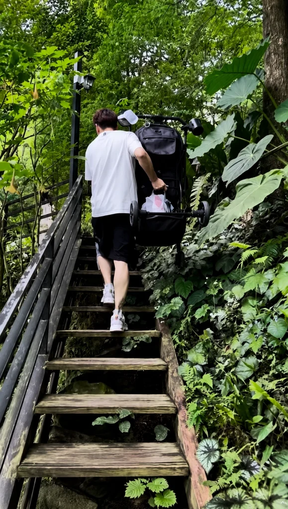 推車能推到哪裡？進入園區後到牛角村