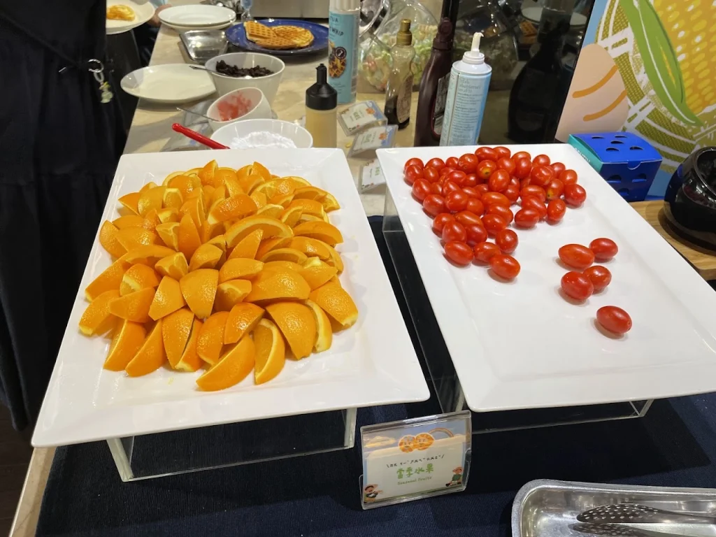 華園飯店早餐-柳丁、番茄